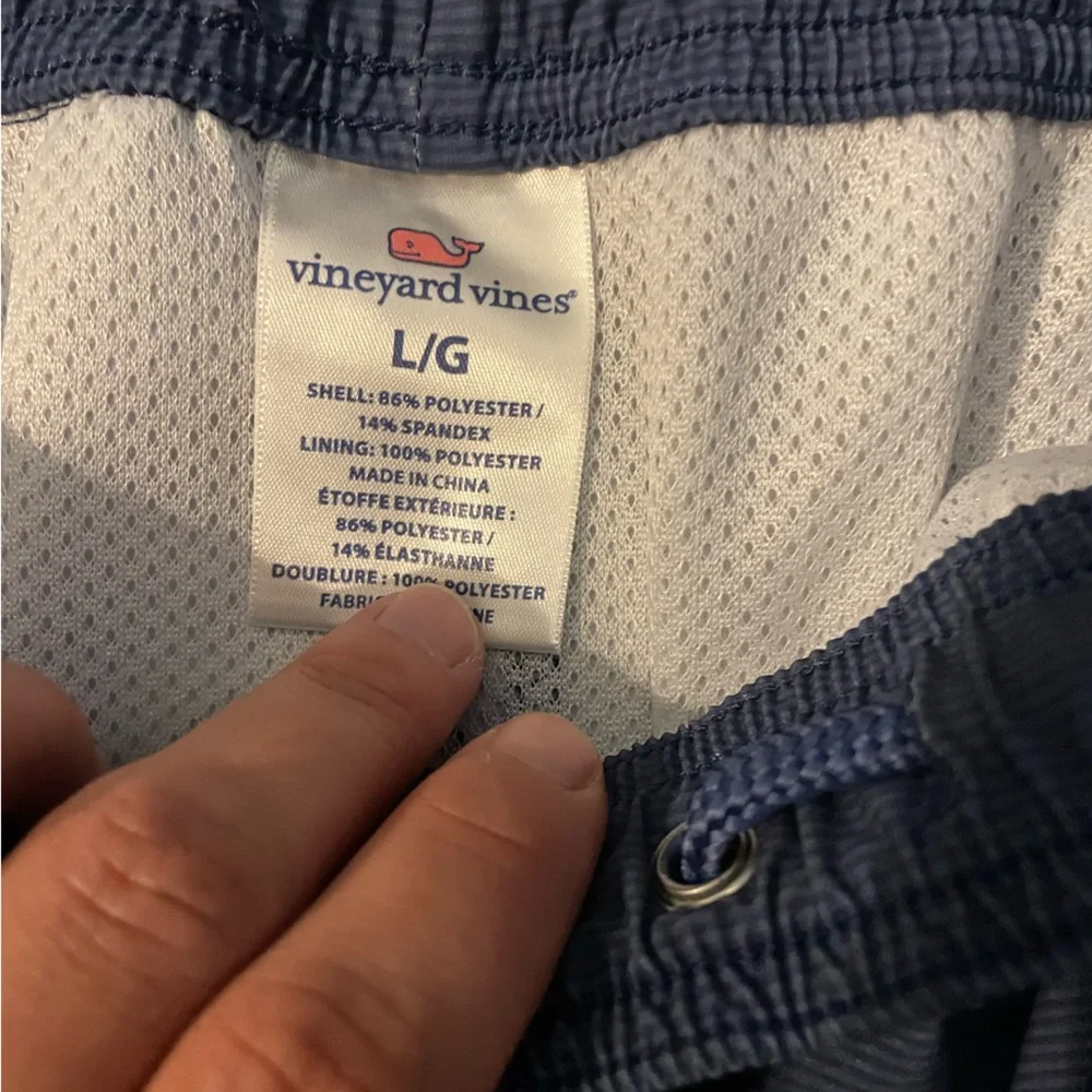 Vineyard Vines Navy‎ Blue Men’s Swim Trunks L | Chappy Style | Large Pockets